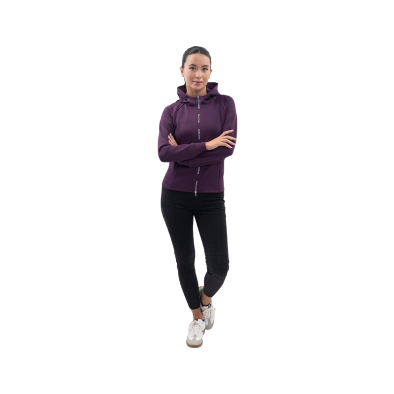 Harcour - Sweat technique zippé femme Ava figue