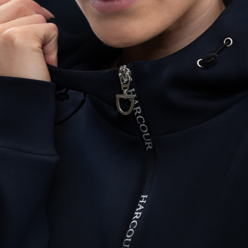 Harcour - Sweat technique zippé femme Ava marine