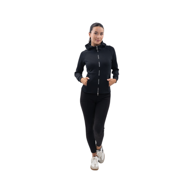 Harcour - Sweat technique zippé femme Ava noir