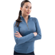 Harcour - Polo technique manches longues femme Breezi steel blue | - Ohlala
