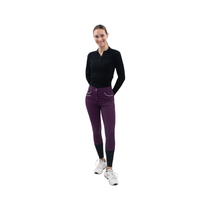 Harcour - Pantalon d'équitation femme Jaltika figue