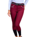 Harcour - Dames rijbroek fix system grip Jaltika bordeaux | - Ohlala