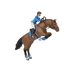 PAPO - Springpaard met amazone | - Ohlala