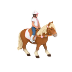Papo - Poney shetland avec selle | - Ohlala