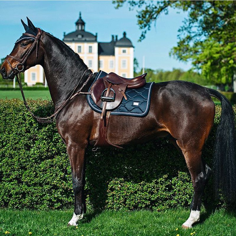 Equestrian Stockholm - Tapis de selle Midnight Blue | - Ohlala