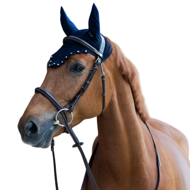 Jump'In - Bonnet pour chevaux Balthazar marine/ diamant
