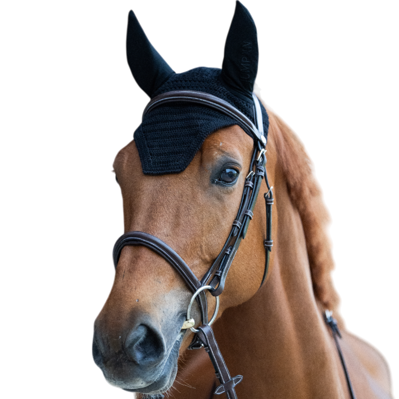 Jump'In - Bonnet pour chevaux Balthazar noir/ noir