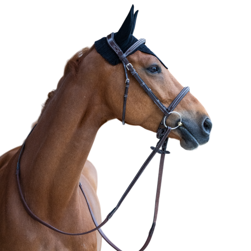 Jump'In - Bonnet pour chevaux Balthazar noir/ noir