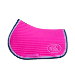 Jump'In - Tapis de selle Balthazar fuschia/ marine | - Ohlala