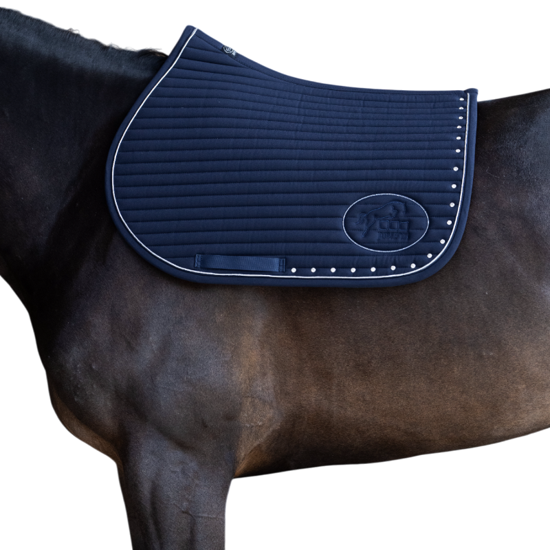 Jump'In - Tapis de selle Balthazar marine/ diamant