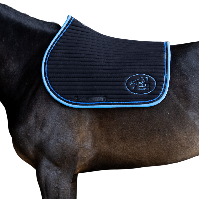 Jump'In - Tapis de selle Balthazar noir/ bleu royal | - Ohlala