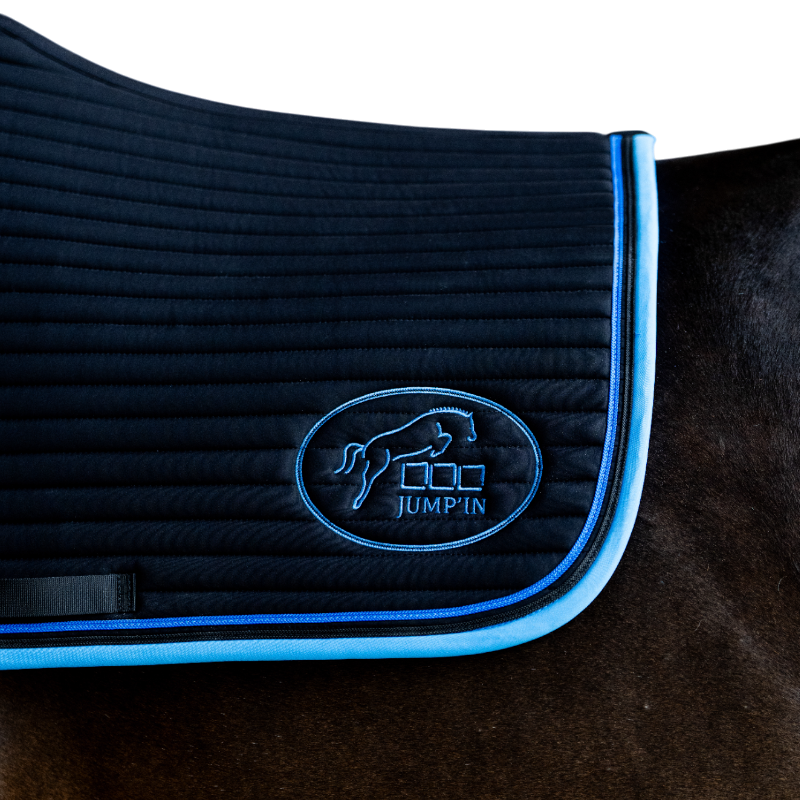 Jump'In - Tapis de selle Balthazar noir/ bleu royal | - Ohlala
