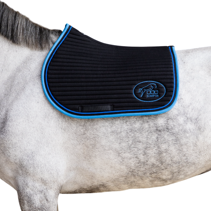 Jump'In - Tapis de selle Balthazar noir/ bleu royal | - Ohlala