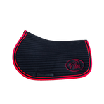 Jump'In - Tapis de selle Balthazar noir/ rouge | - Ohlala