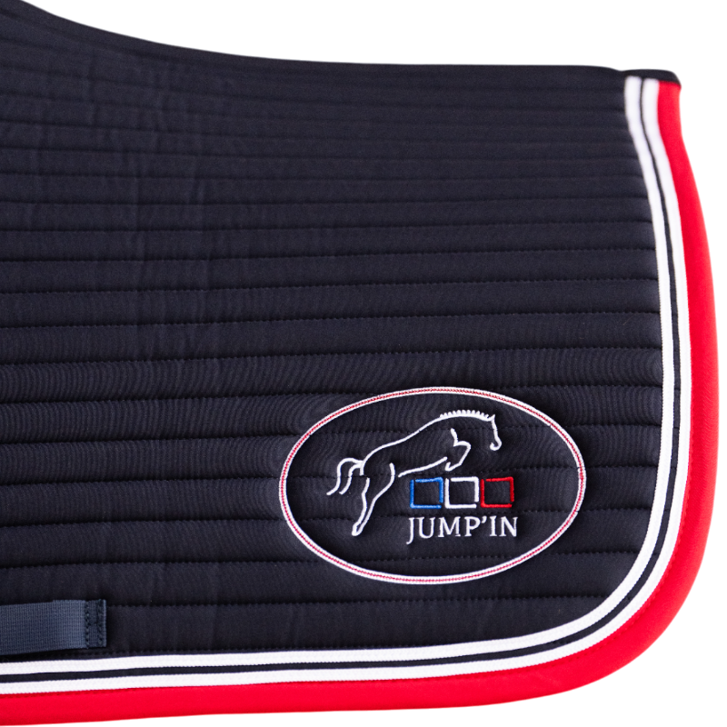 Jump'In - Tapis de selle Balthazar marine/ bleu-blanc-rouge | - Ohlala