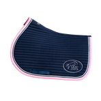 Jump'In - Tapis de selle Balthazar marine/ rose | - Ohlala