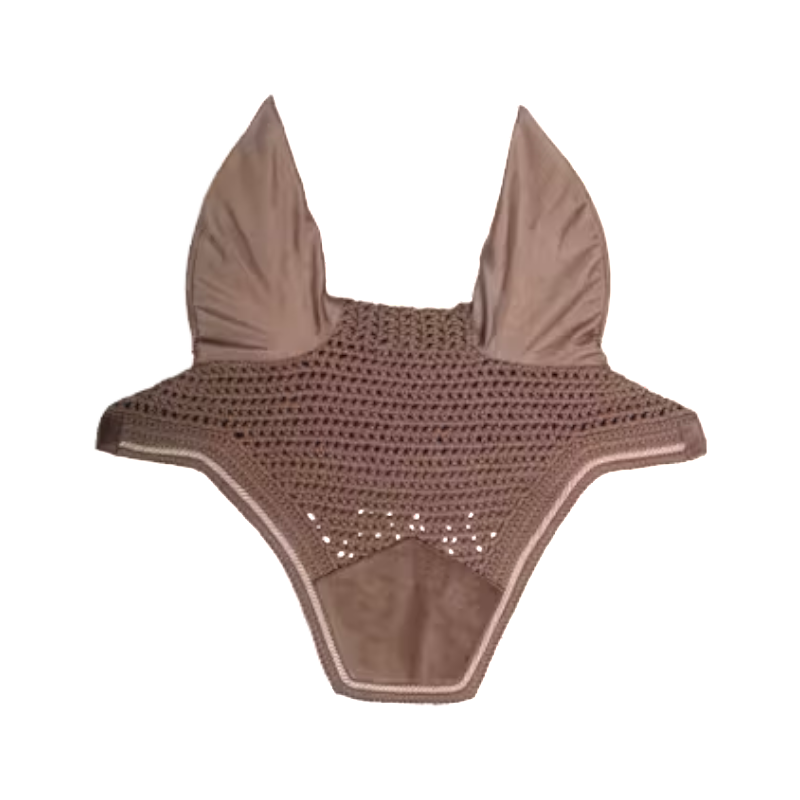 Kentucky Horsewear - Bonnet pour chevaux anti-bruits Wellington Velvet beige | - Ohlala