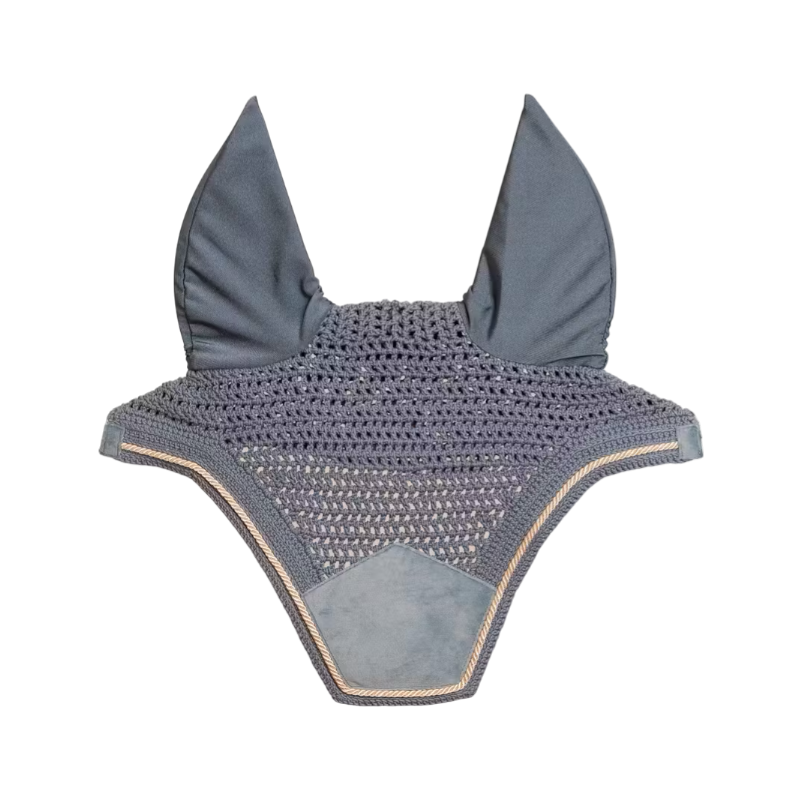 Kentucky Horsewear - Bonnet pour chevaux anti-bruits Wellington Velvet light blue | - Ohlala