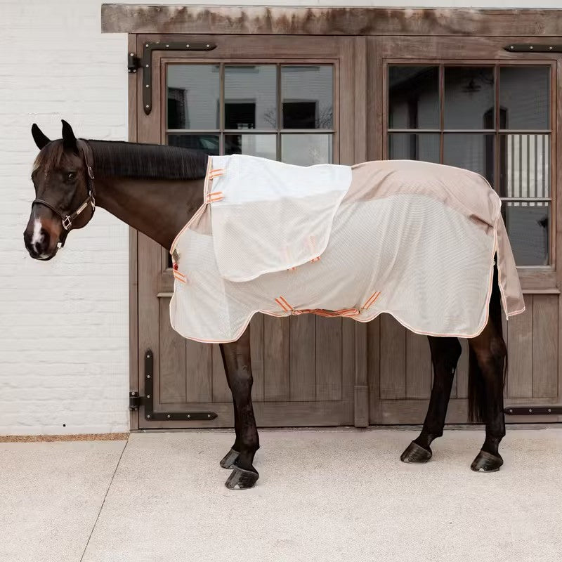 Kentucky Horsewear - Couverture anti-mouches Combo Comfort 0g beige