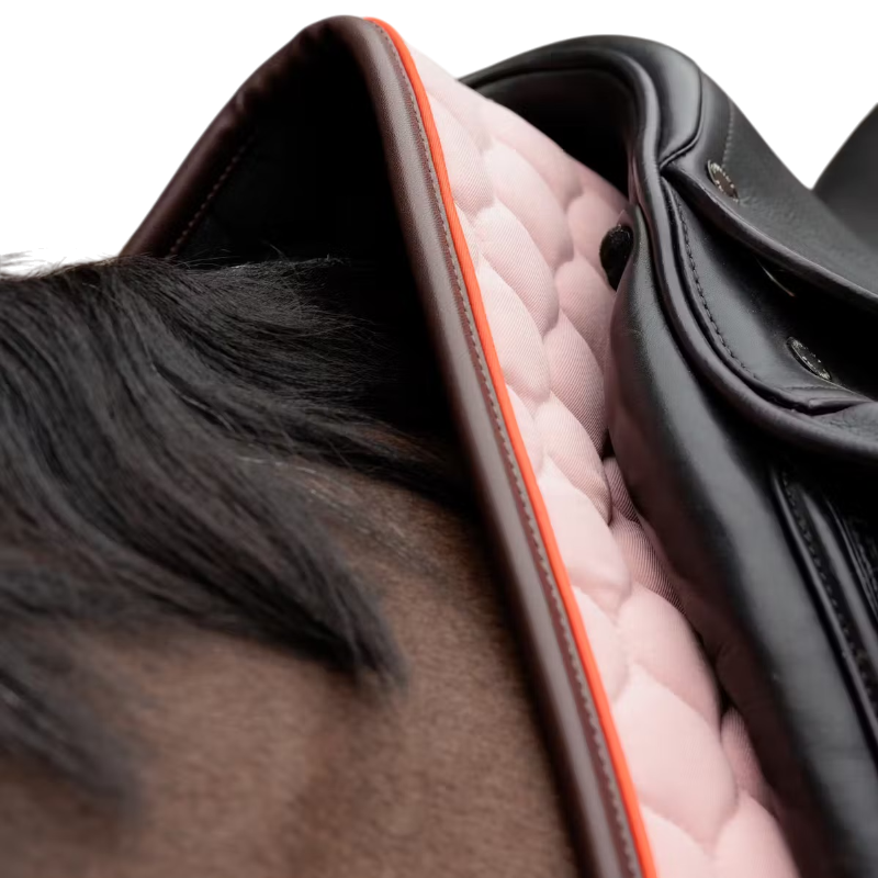 Kentucky Horsewear - Tapis de dressage Onion Quilt Leather Neon vieux rose
