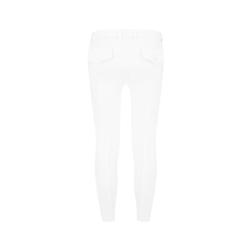 Kentucky Horsewear - Pantalon d'équitation Miami City fille avec Grip au genou blanc