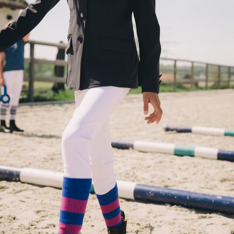 Kentucky Horsewear - Pantalon d'équitation Miami City fille avec Grip au genou blanc