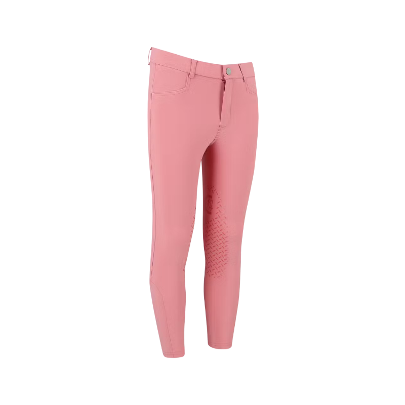 Kentucky Horsewear - Pantalon d'équitation Miami City fille avec Grip au genou vieux rose