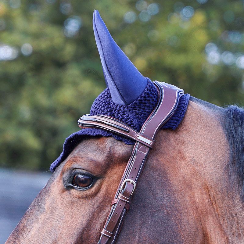 Kentucky Horsewear - Bonnet anti-bruits marine foncé | - Ohlala