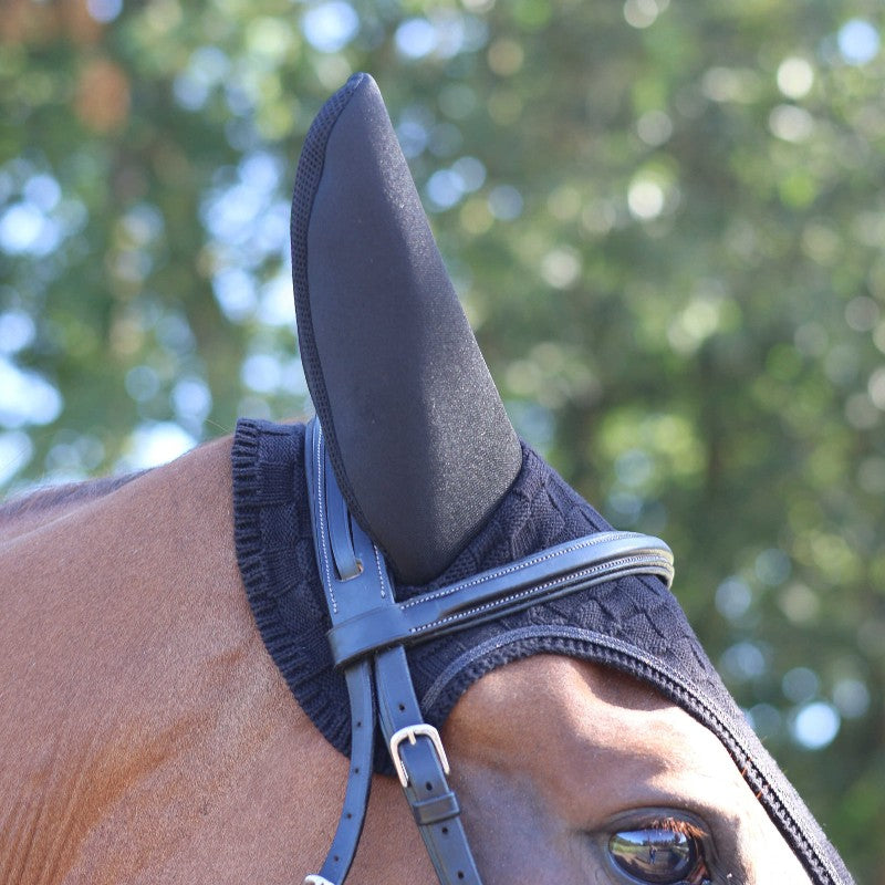 Lami-cell - Bonnet long pour chevaux Silentair noir