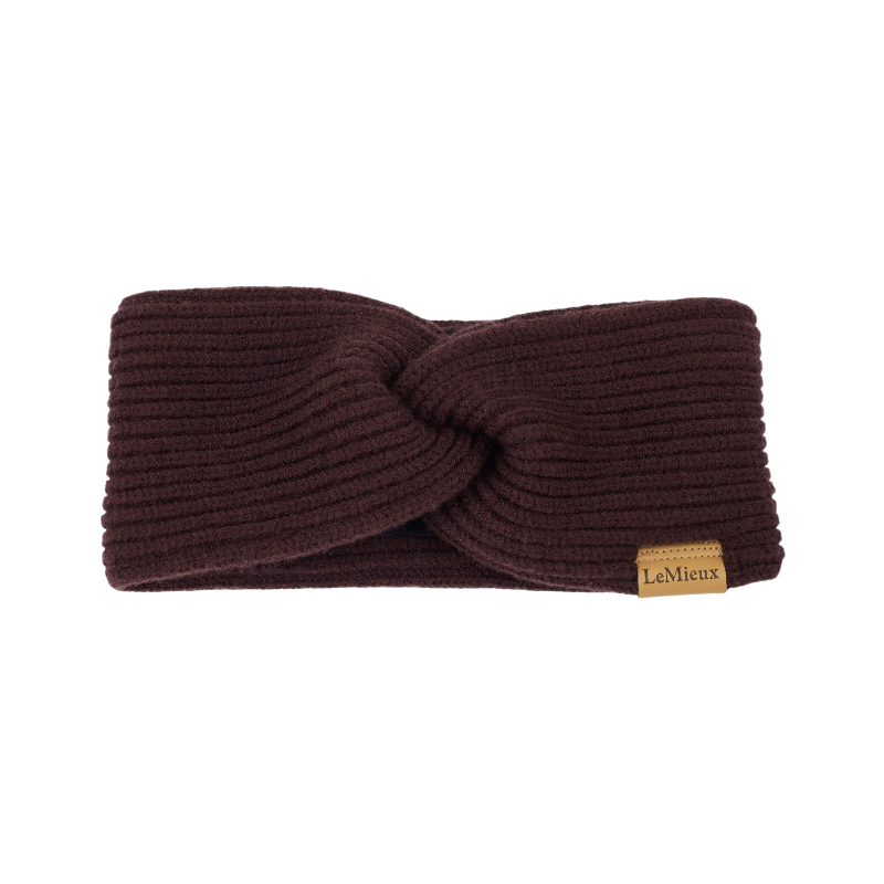 Lemieux - Bandeau femme côtelé croisé Clara damson | - Ohlala