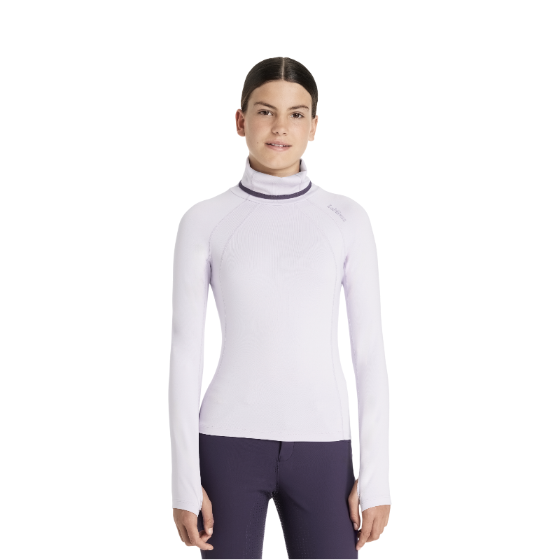 Lemieux - Baselayer fille à col montant Young Rider Savannah lilac