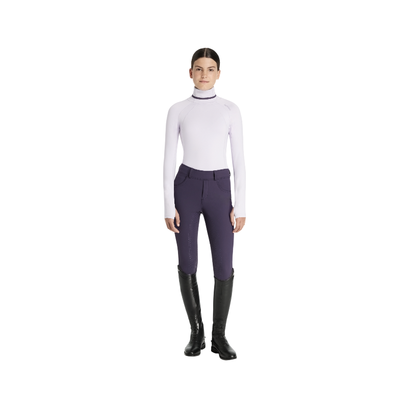 Lemieux - Baselayer fille à col montant Young Rider Savannah lilac