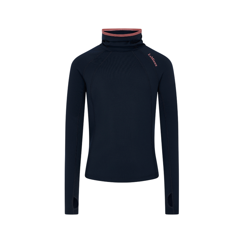 Lemieux - Baselayer fille à col montant Young Rider Savannah marine