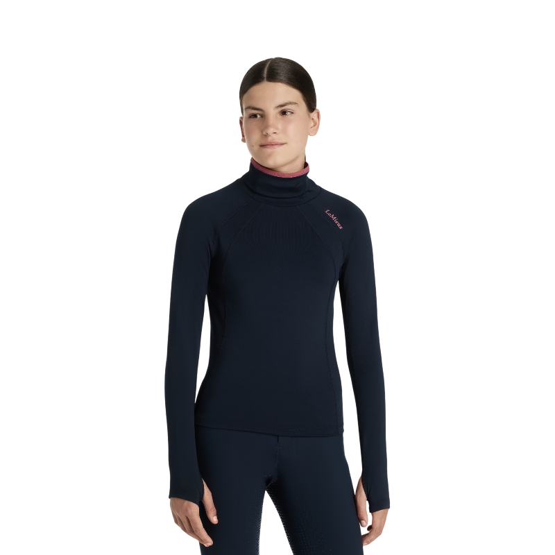 Lemieux - Baselayer fille à col montant Young Rider Savannah marine