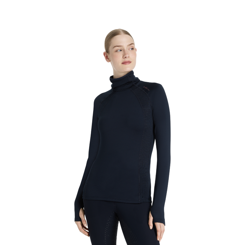 Lemieux - Baselayer manches longues col montant femme Sara marine