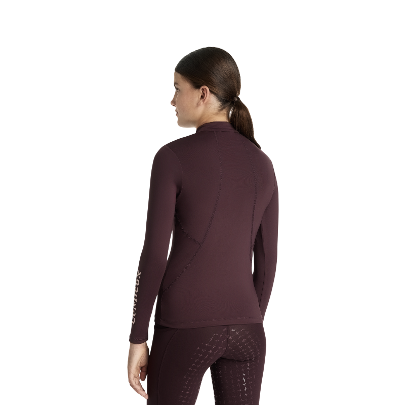 Lemieux - Baselayer manches longues enfant Classique Young Rider damson