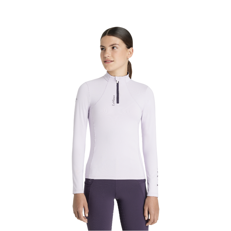 Lemieux - Baselayer manches longues enfant Classique Young Rider lilac