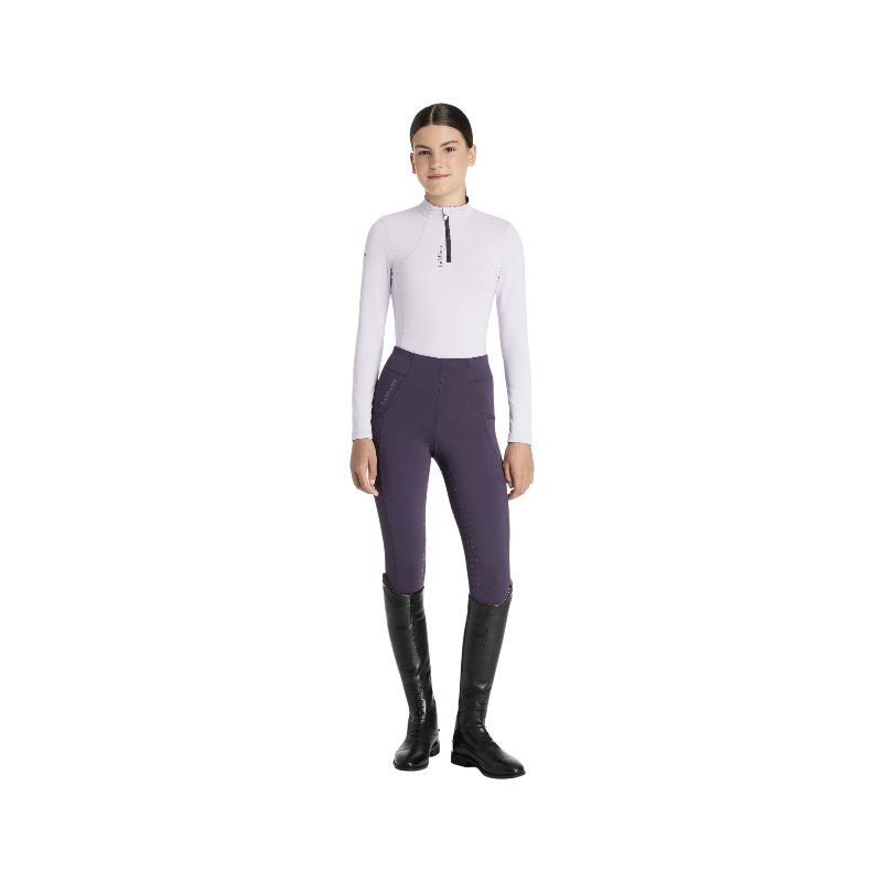 Lemieux - Baselayer manches longues enfant Classique Young Rider lilac