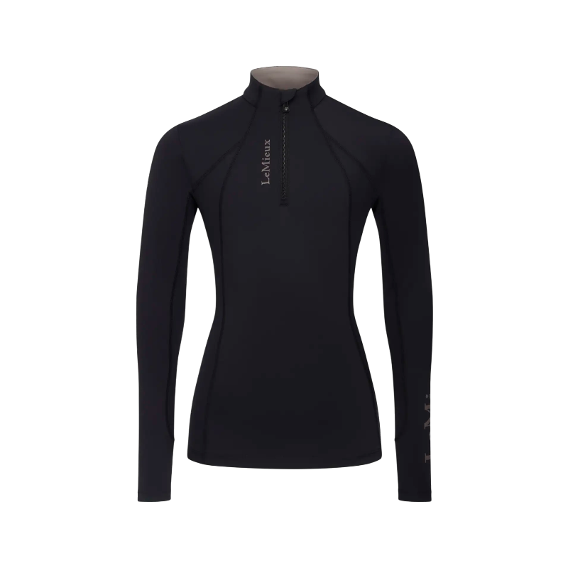 Lemieux - Baselayer manches longues enfant Junior Young Rider Classique noir