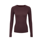 Lemieux - Dames lange mouw baselayer Britney naadloos damson | - Ohlala