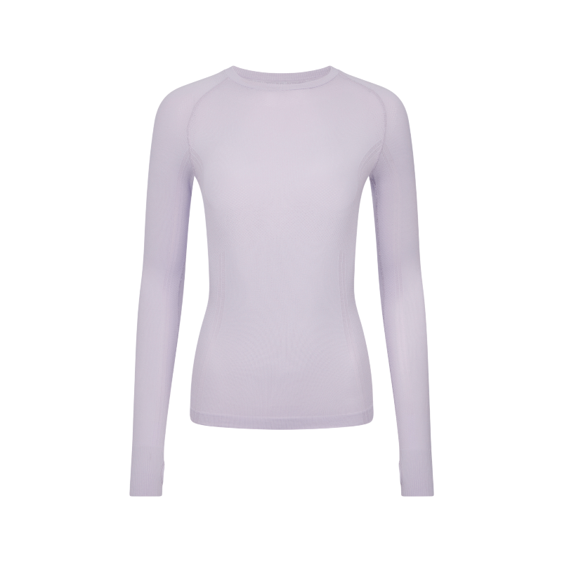 Lemieux - Baselayer manches longues femme Britney sans coutures lilac | - Ohlala
