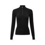 Lemieux - Fleece baselayer met ritskraag dames Frances zwart | - Ohlala