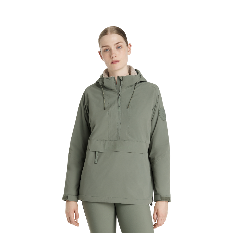 Lemieux - Blouson imperméable demi-zippé Phoebe femme rosemary
