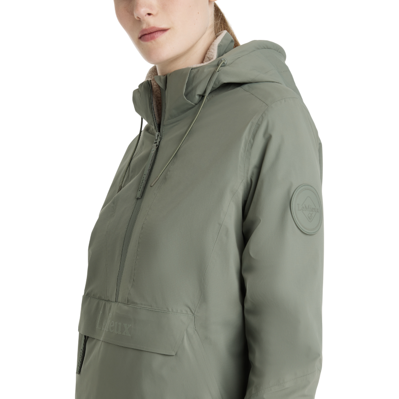 Lemieux - Blouson imperméable demi-zippé Phoebe femme rosemary