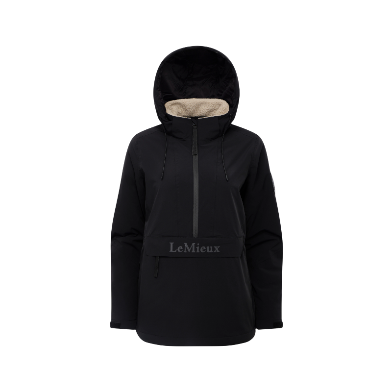 Lemieux - Blouson imperméable demi-zippé femme Phoebe noir