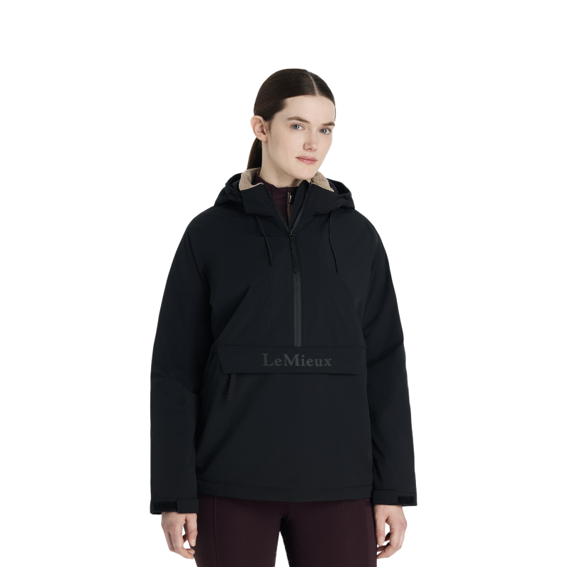 Lemieux - Blouson imperméable demi-zippé femme Phoebe noir