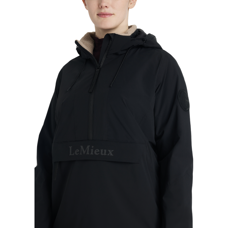 Lemieux - Blouson imperméable demi-zippé femme Phoebe noir