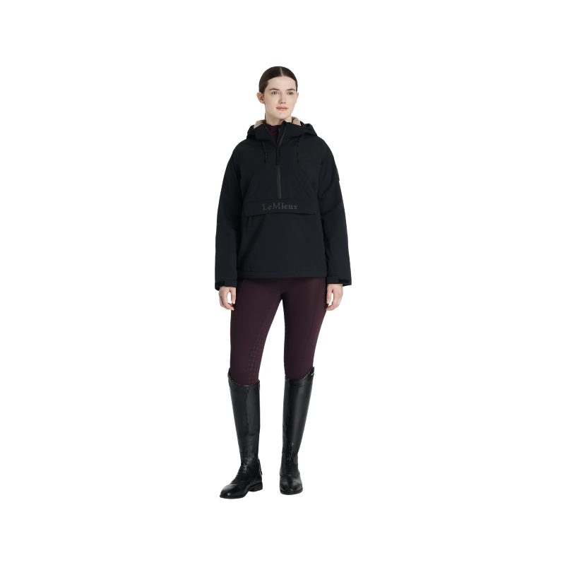 Lemieux - Blouson imperméable demi-zippé femme Phoebe noir