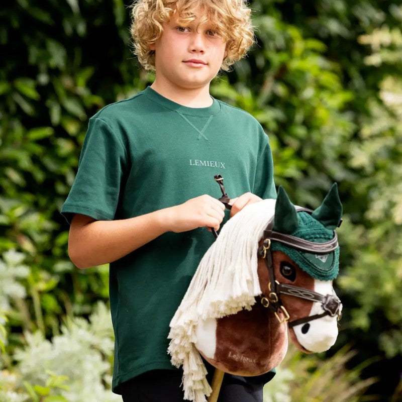 Lemieux - Bridon muserolle croisée pour Hobby Horse marron | - Ohlala