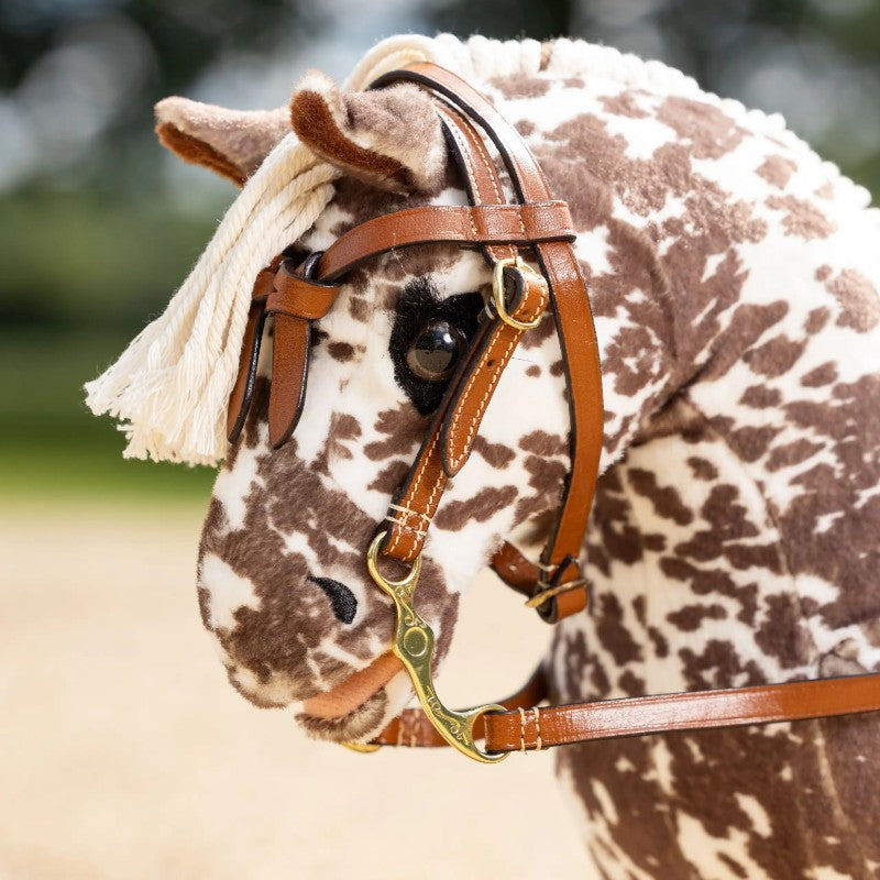 Lemieux - Bridon western pour Toy Pony tan